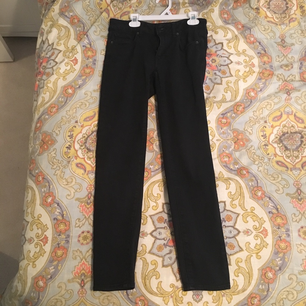 Cropped black jeans